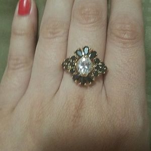 Gold multi-colored ring - Brand new, never used