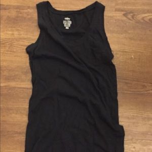 Black tank top with pocket