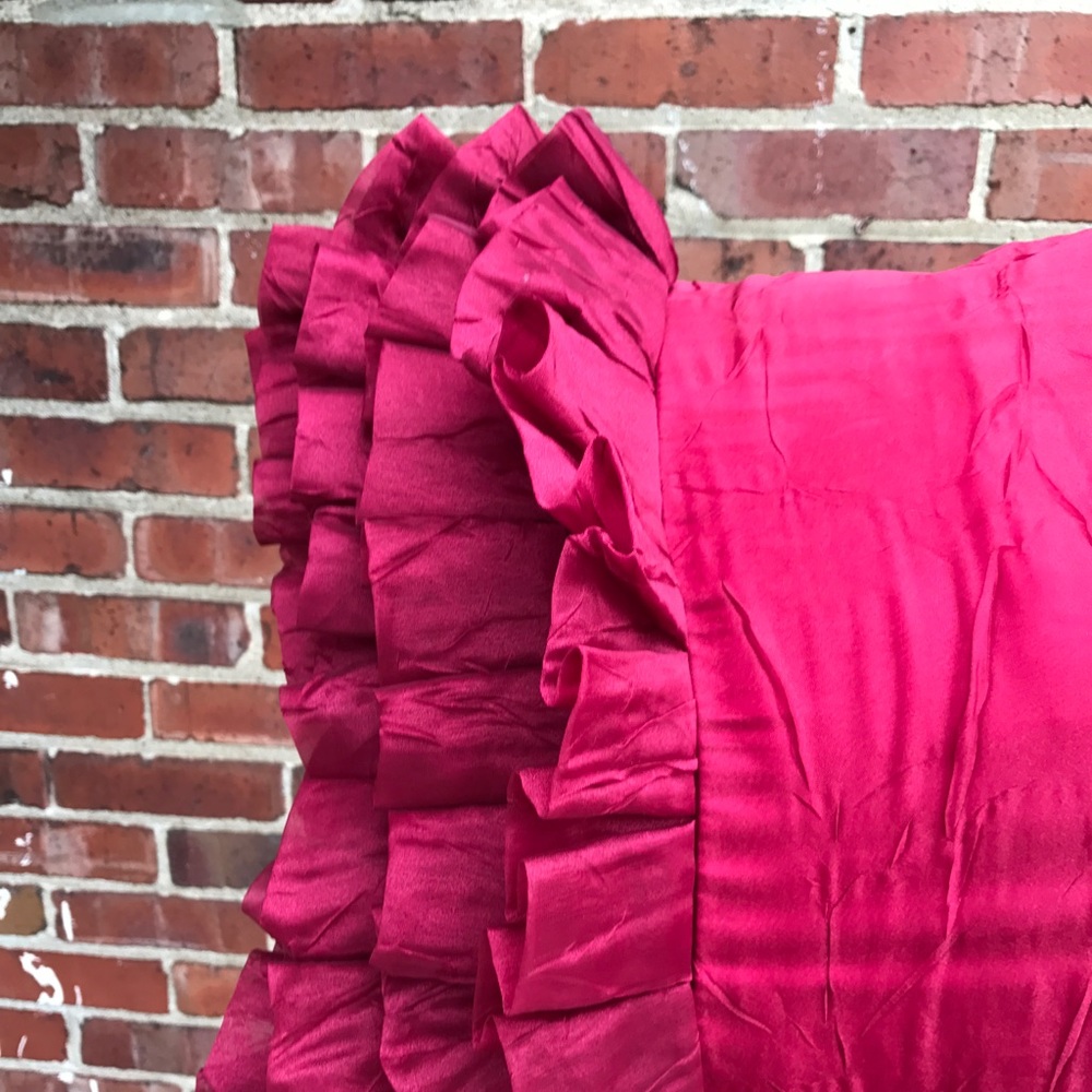Hot pink Decorative pillow