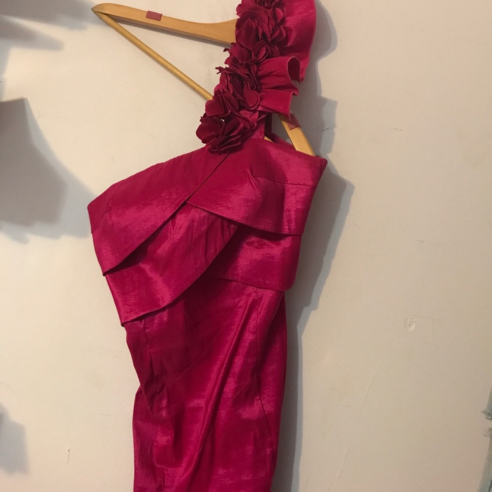 Fushia evening dress