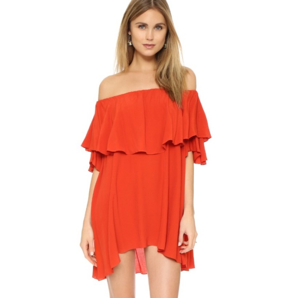 MLM Label Madison Off the Shoulder Dress -Red