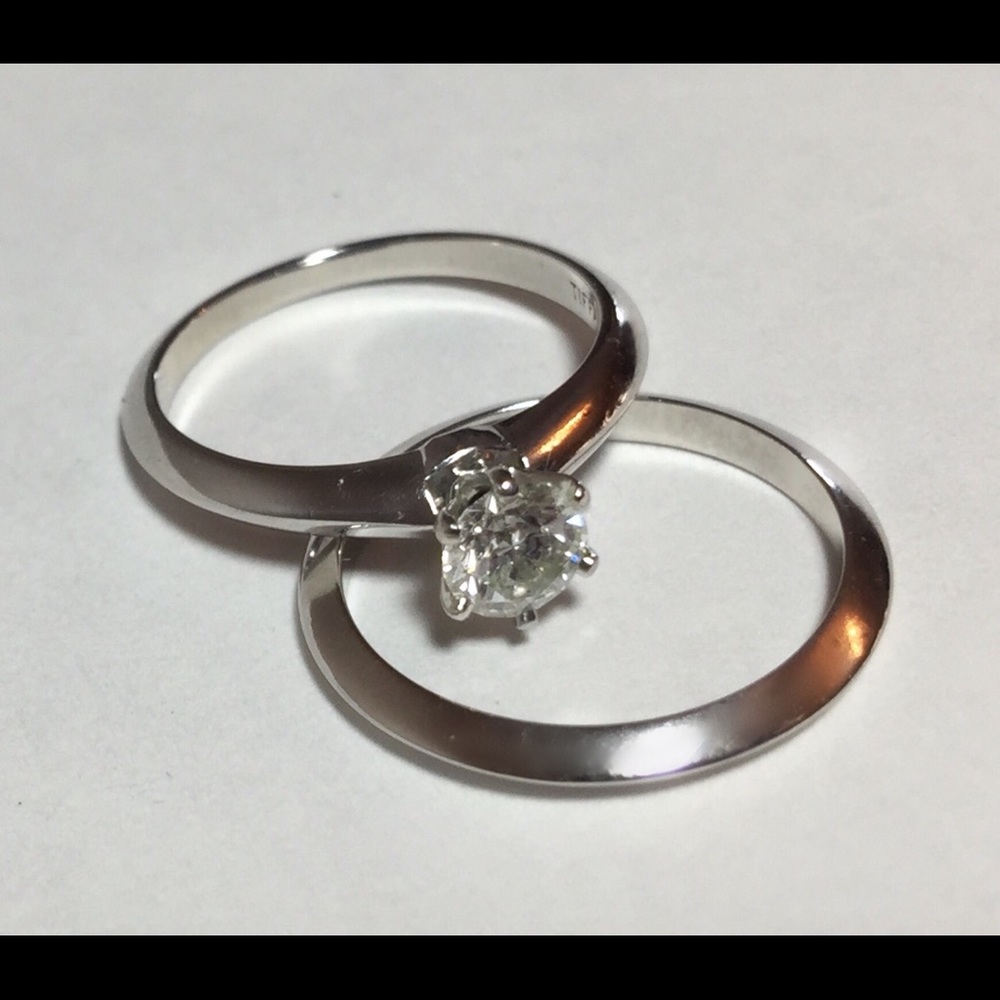 Tiffany and co wedding set. PERFECT CONDITION!!
