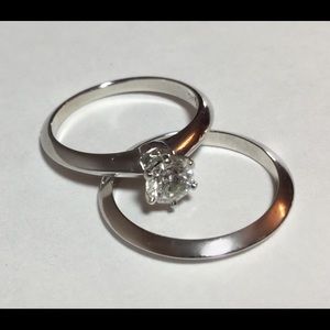 Tiffany and co wedding set. PERFECT CONDITION!!