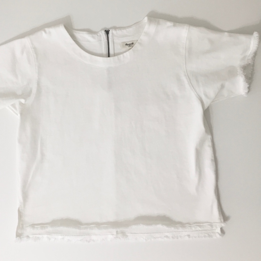 Madewell fringe crop top