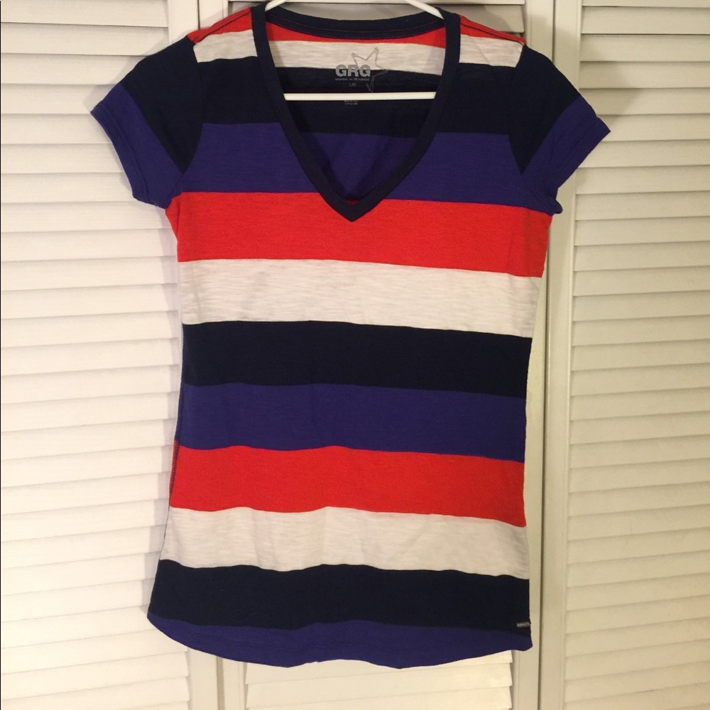 Garage Large Striped Tee