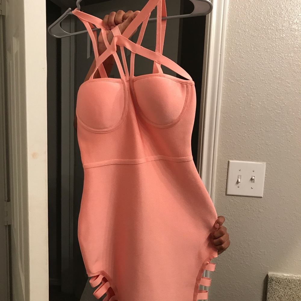 BRAND NEW PINK BANDAGE DRESS SEXY!!!