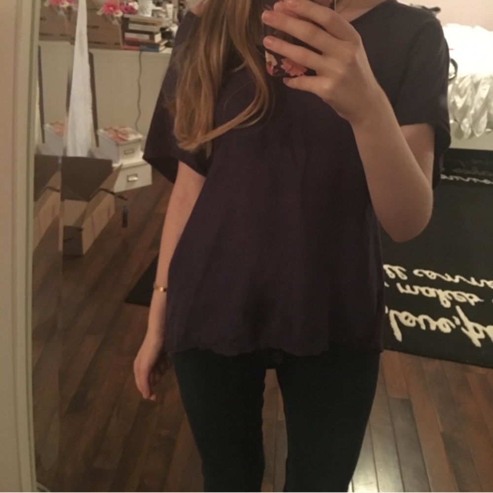michael stars dark purple top
