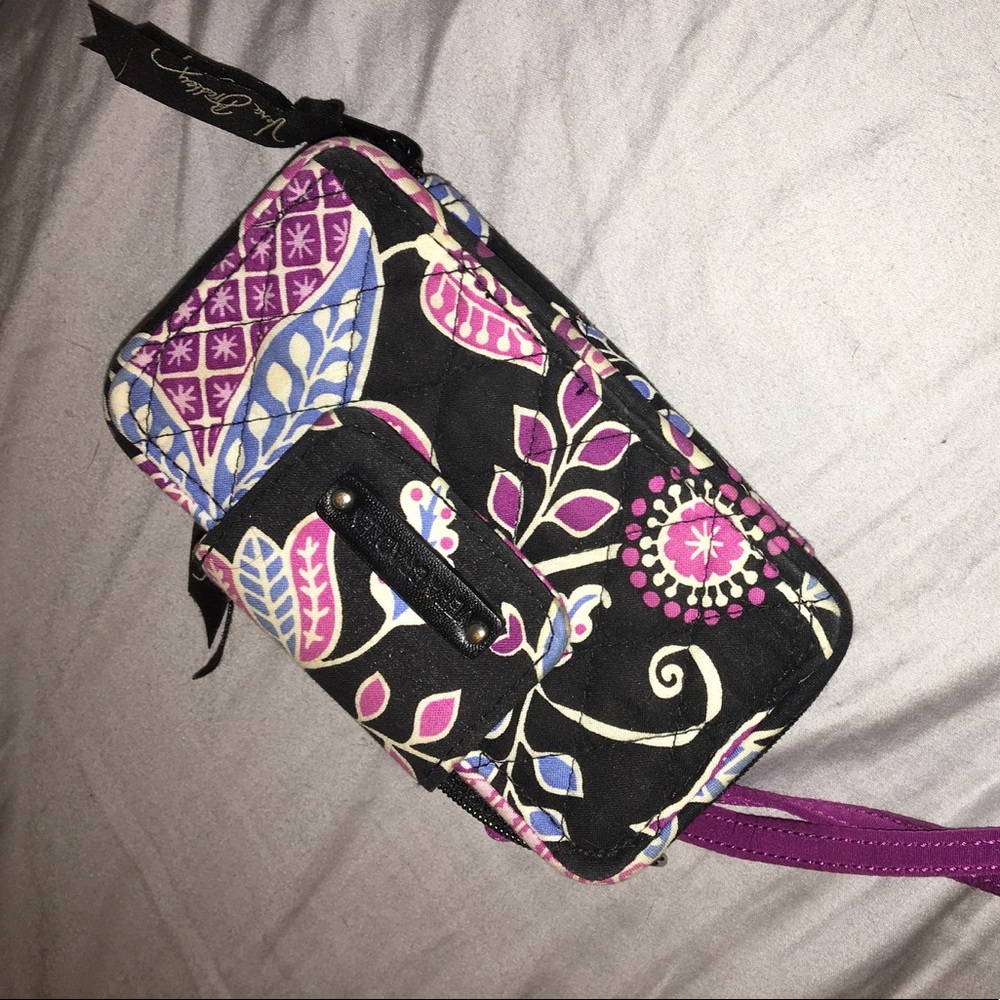 vera bradley wallet/ id holder with lanyard