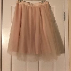 Pink tulle skirt