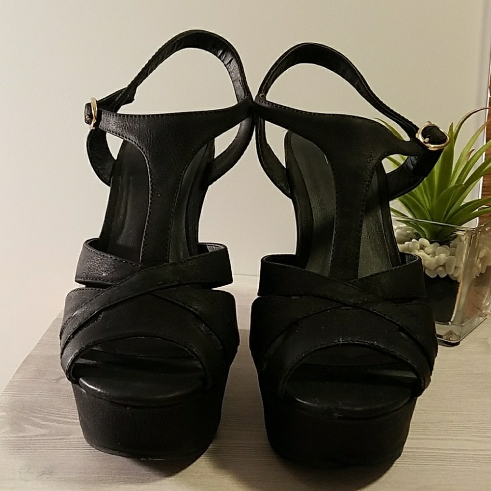 Black Mossimo Wedges