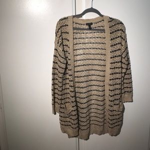 Loose crochet button up long sweater!