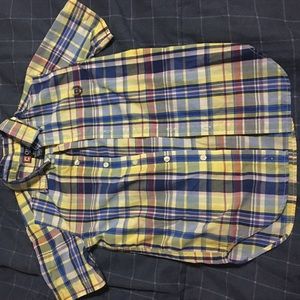 Chaps boys short sleeve button down