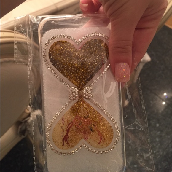SUPER CUTE GLITTERY RHINESTONE IPHONE 7 CASE - Picture 1 of 5