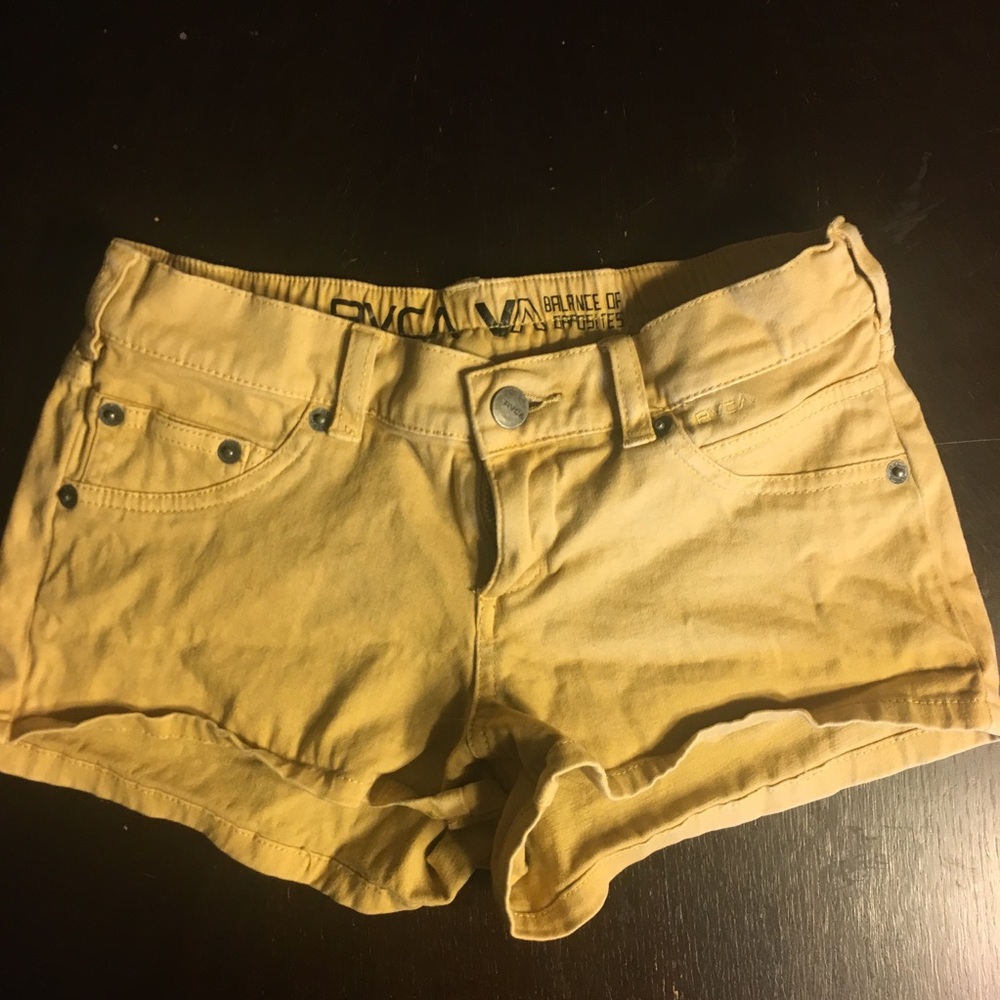 RVCA Yellow shorts