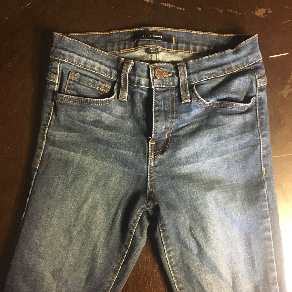 Flying monkey skinny jeans