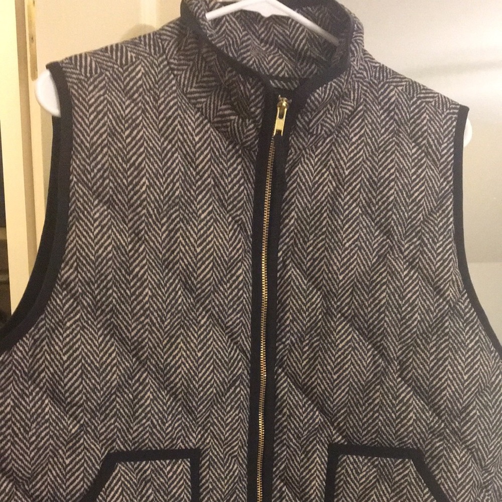 J. Crew herringbone vest size XL