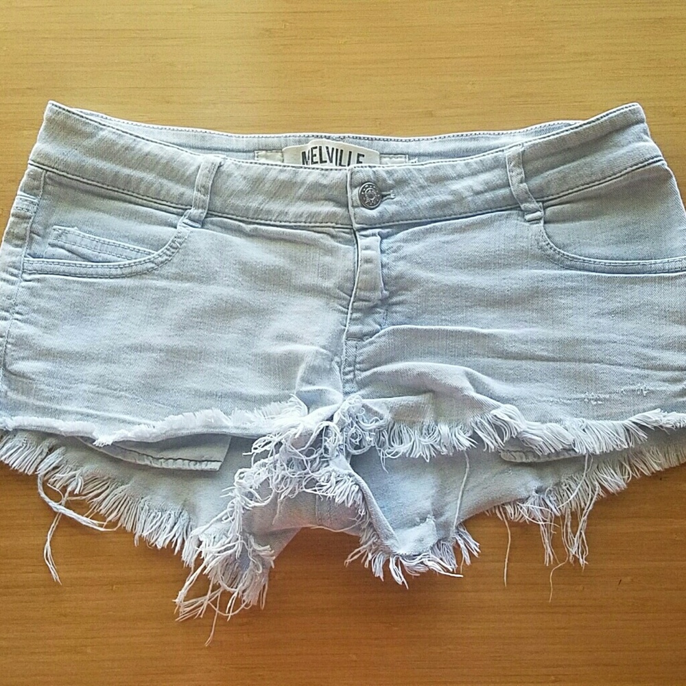 Brandy Melville Signature Light Blue Denim Shorts