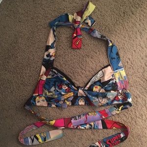 Wonder Woman Batgirl DC Comics Halter Crop Top