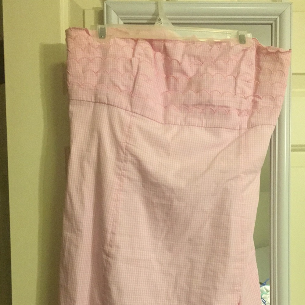 Pink and white lilly Pulitzer gingham dress