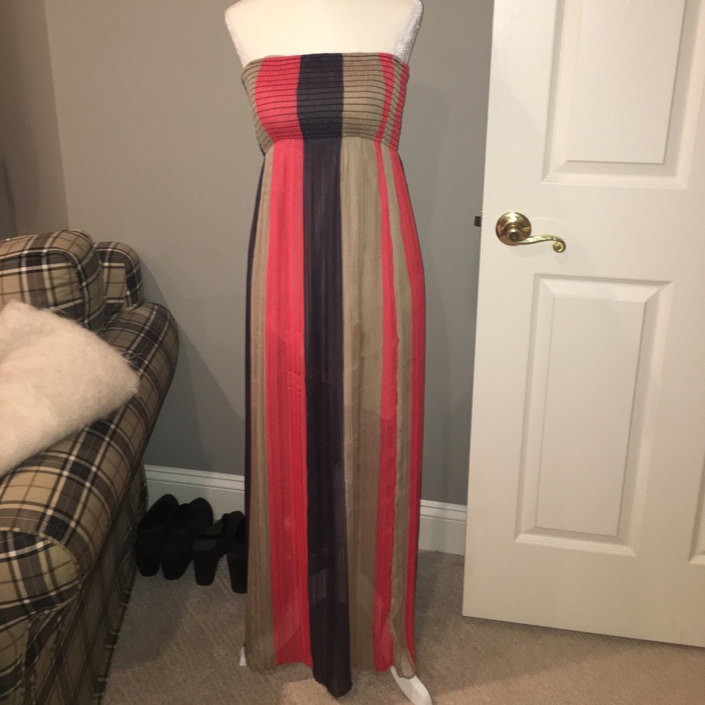 milti colored maxi dress