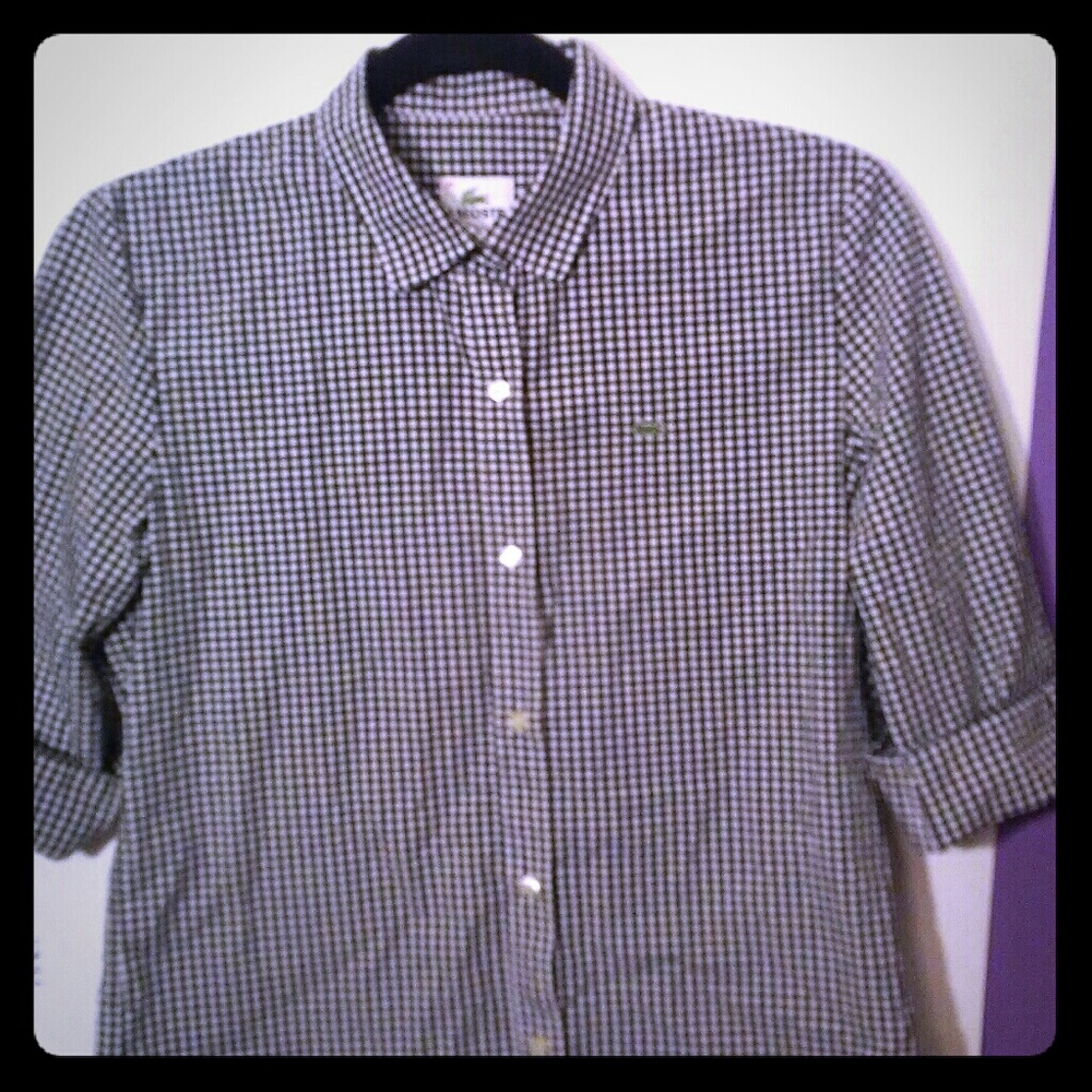 lacoste button up shirt