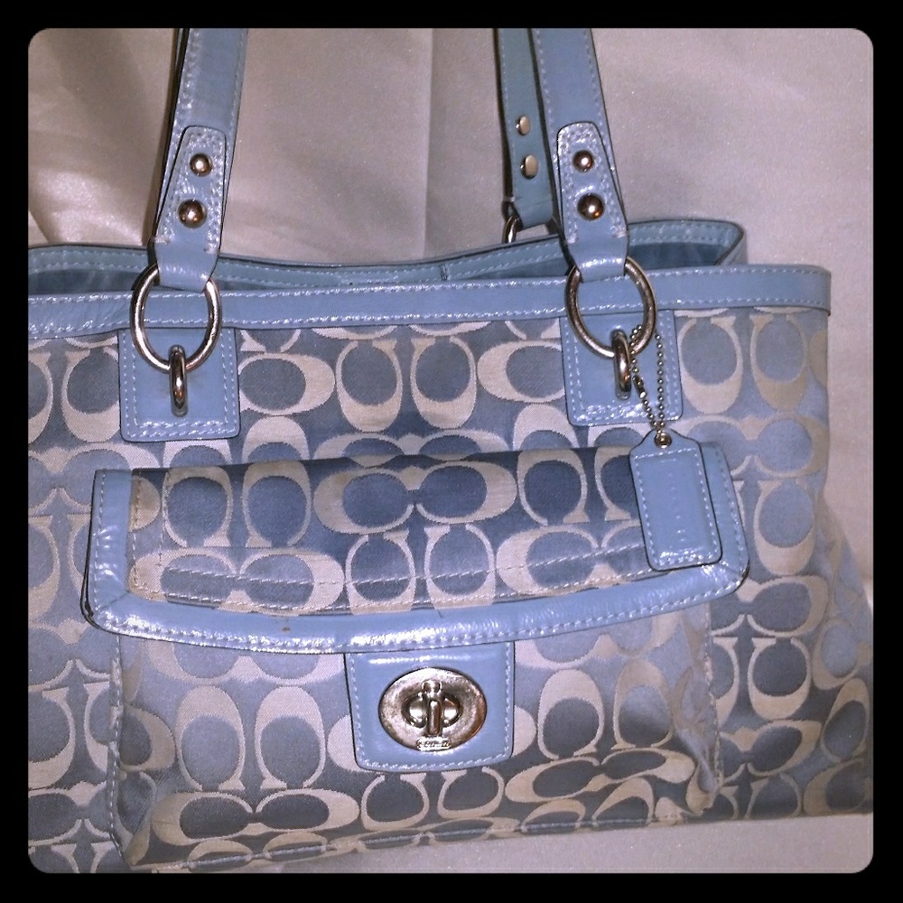 *TODAY SALE!* Coach Penelope Powder Blue Satchel