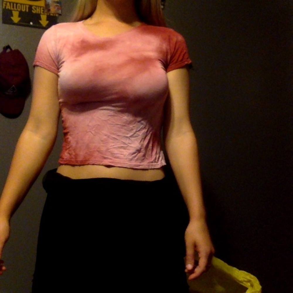 tie dye crop top