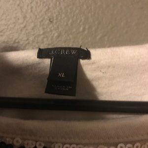 J. Crew sequence white and navy blue stripes