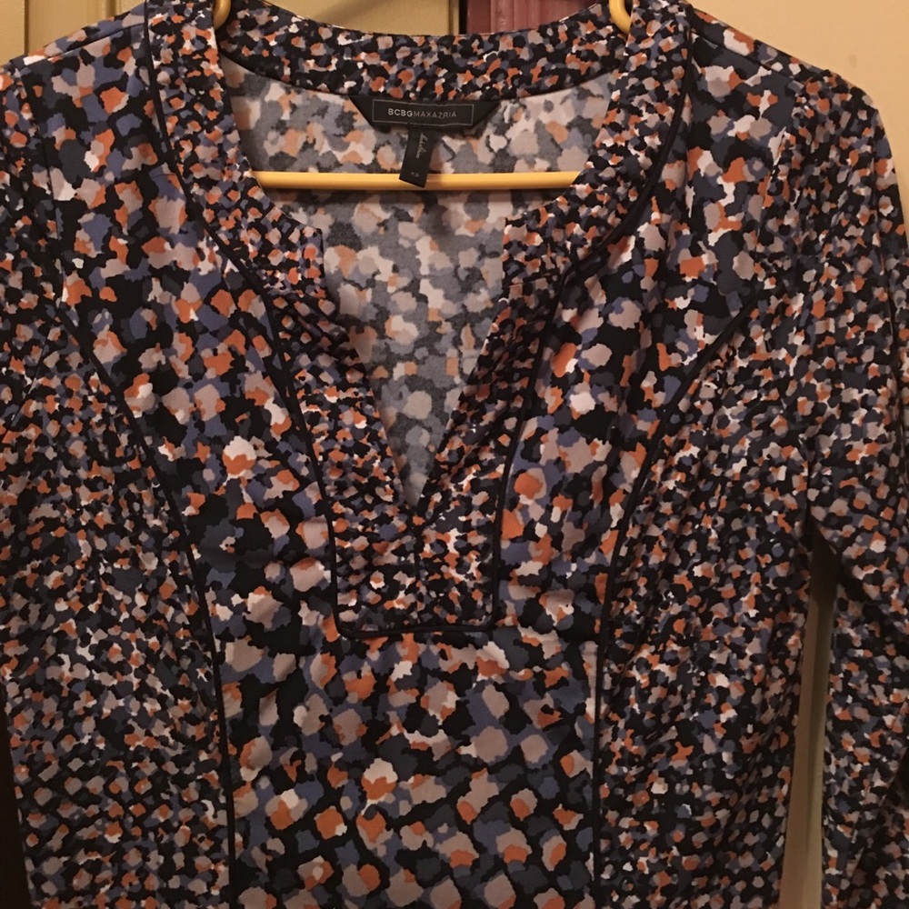 Bcbg tunic dress for work or formal xs sleeved