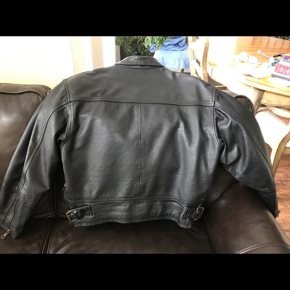 Black Leather Riding Jacket - Picture 2 of 4