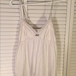 Medium American Eagle White Lace Tank