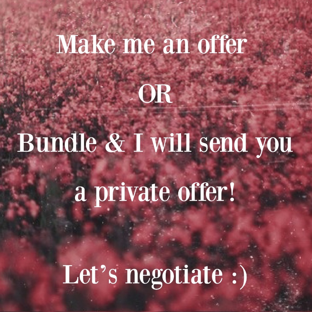 Most items are negotiable ❤