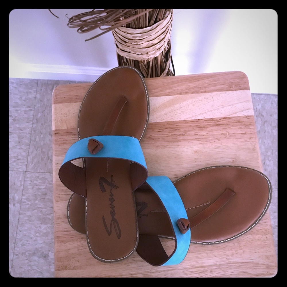 Seven7 Leather Slippers