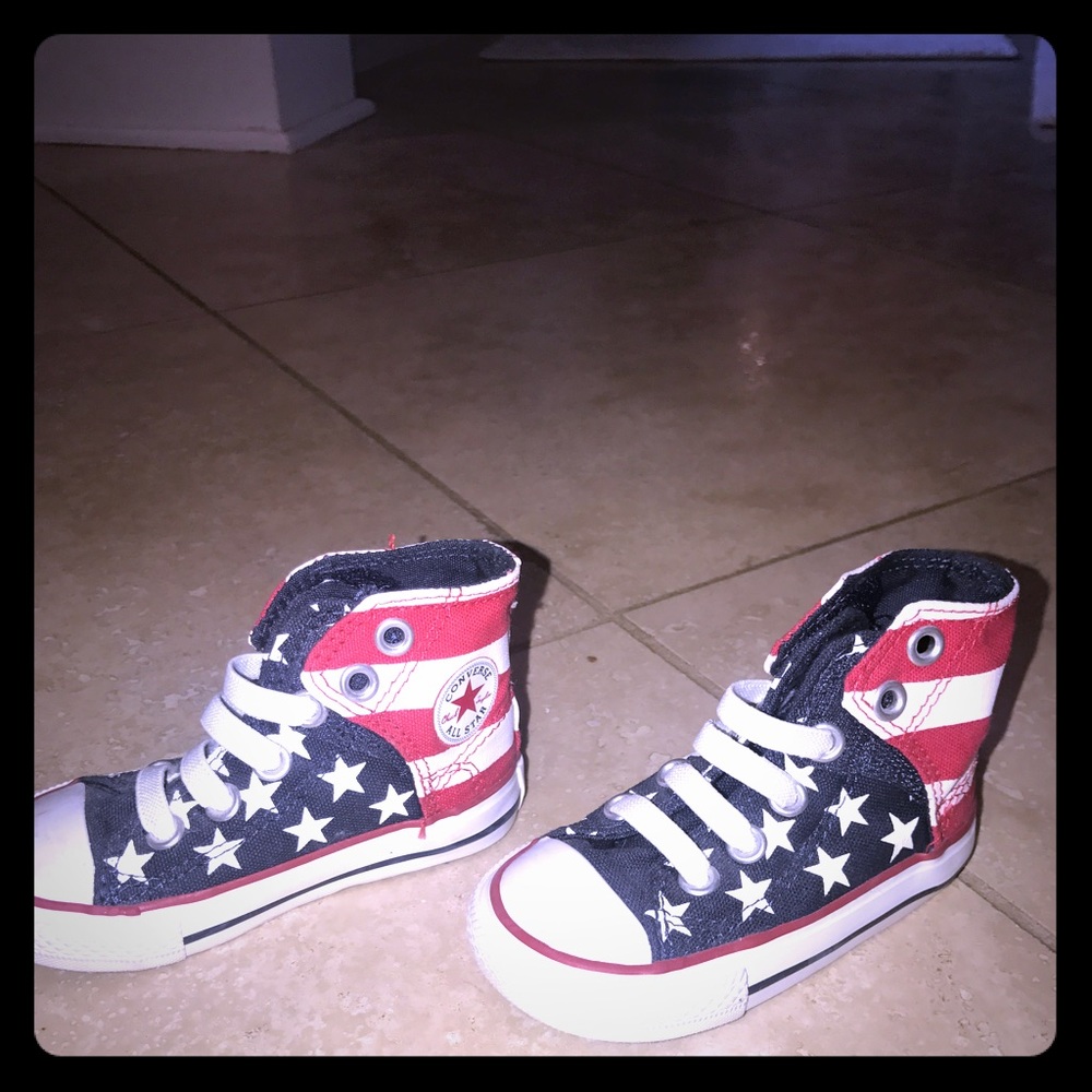 Converse all stars toddler American flag