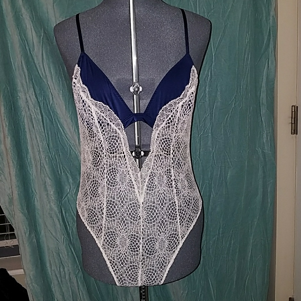VS crochet lace teddy