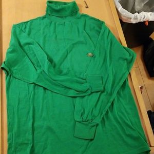 Lacoste Izod green  turtleneck size large
