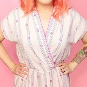 Leslie Fay Dresses - Vintage Strawberry Print Dress Leslie Fay Dresses - Vintage Strawberry Print Dress