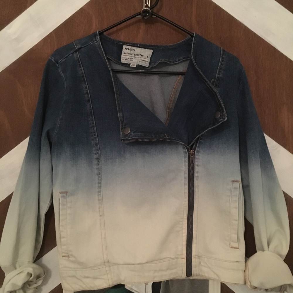 Ombré denim jacket