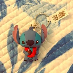 Stitch Luau Keychain NWOT
