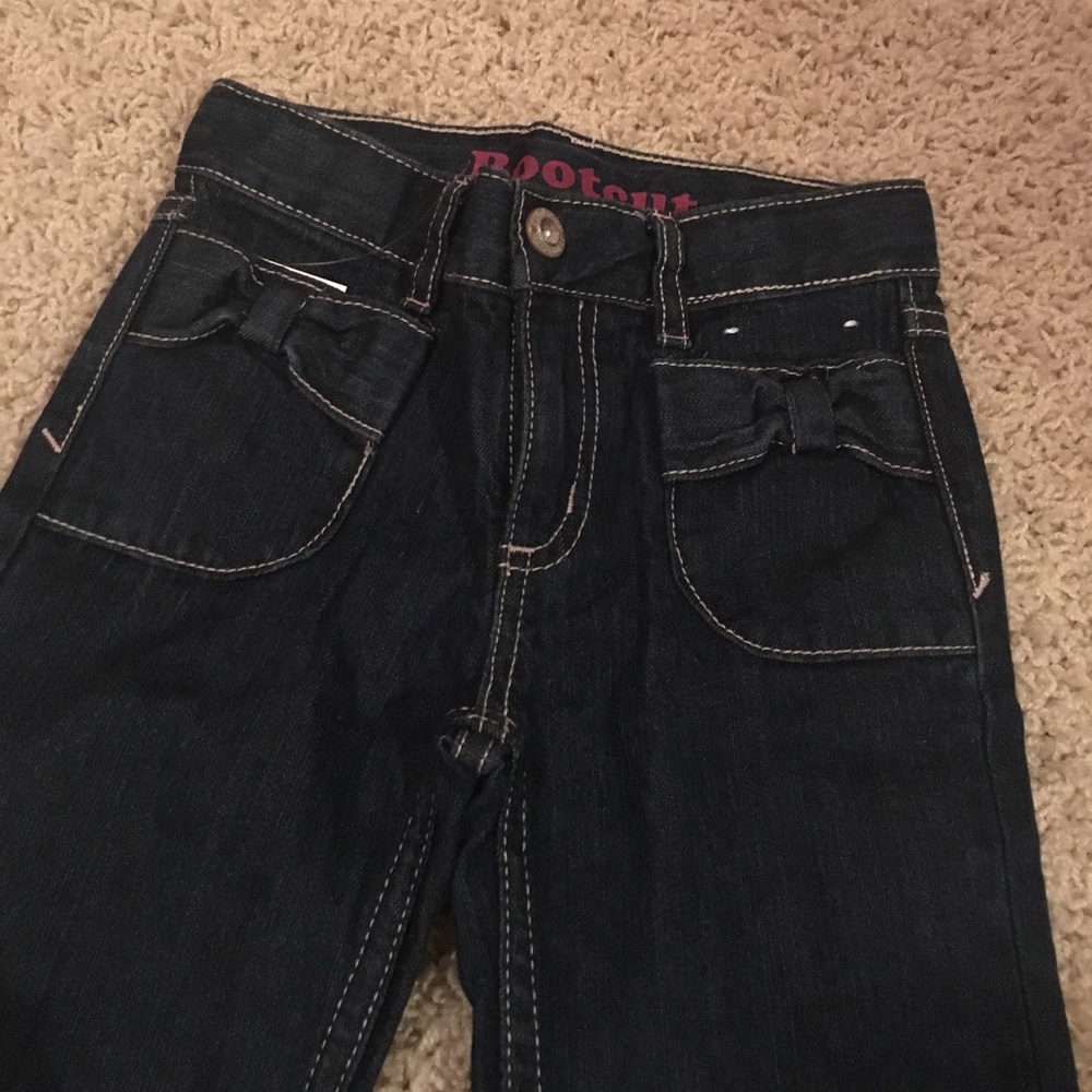 NWT Gymboree Girls bootcut jeans, dark wash