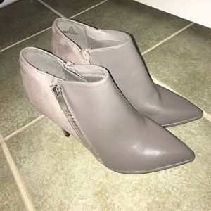 Gray booties 8.5
