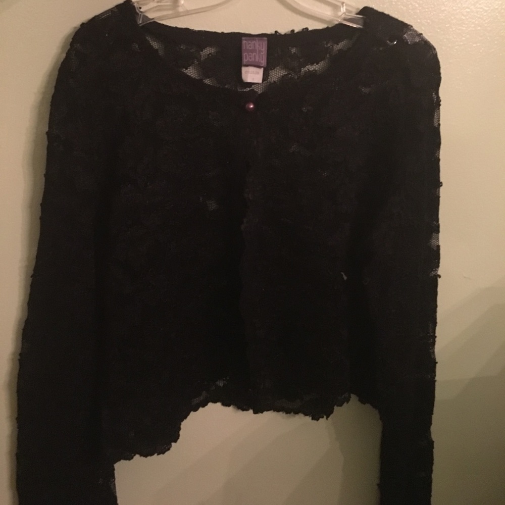 Black laced Hanky Panky cover up