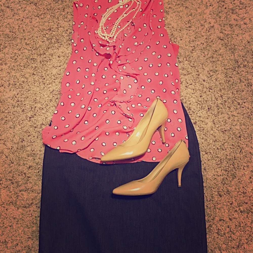 Labor Day Sale! Navy pencil skirt