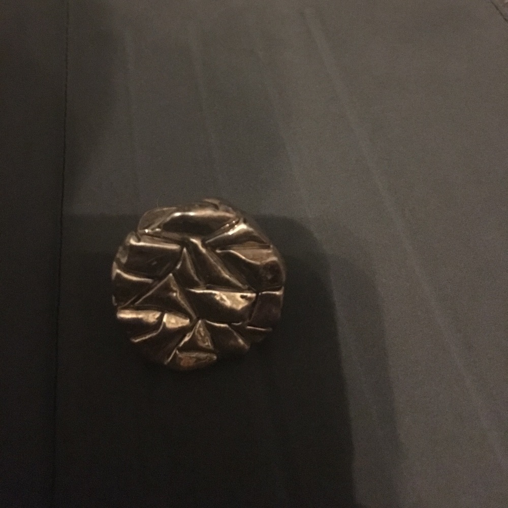 Silver designer ring