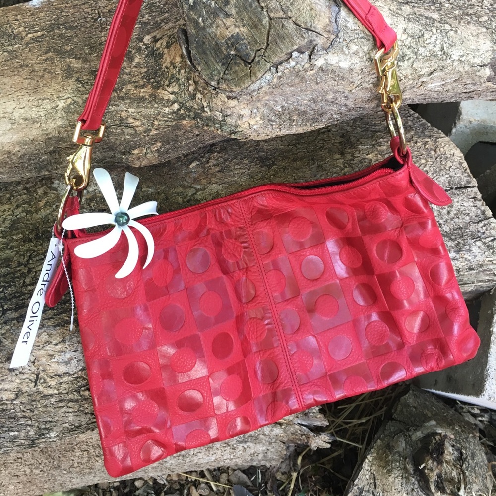 🎈Andre Oliver Leather Handbag🎈