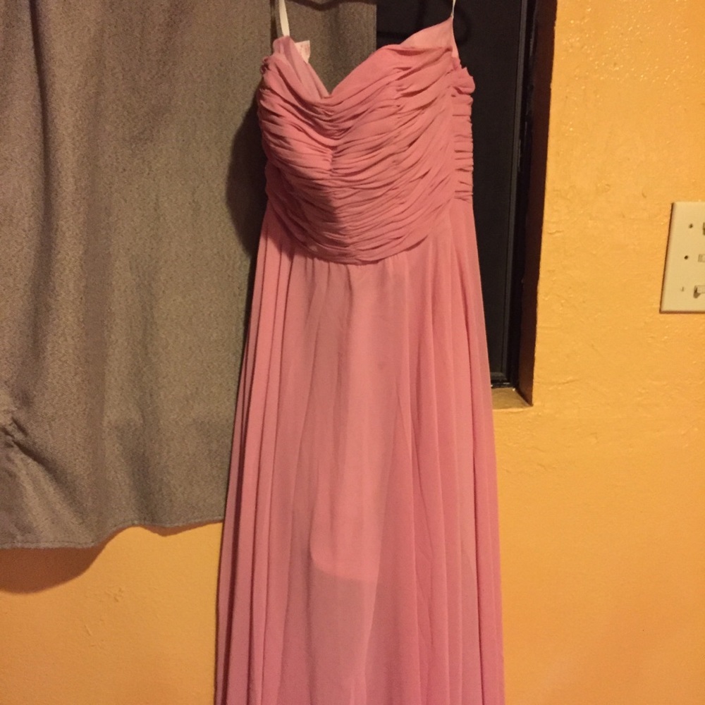 Pink bridesmaids dress