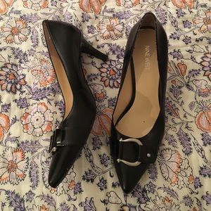 Nine West Buckle Kitten heels