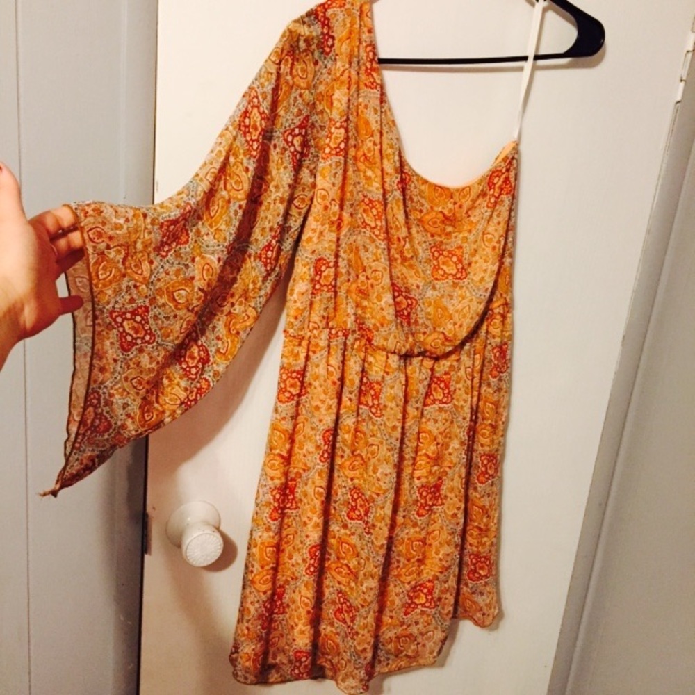 Beautiful One Sleeved Gypsy Dress