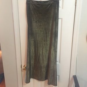 Urban Outfitters Long Velvet Skirt