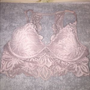 Victoria's Secret PINK lace bralette in lavender.